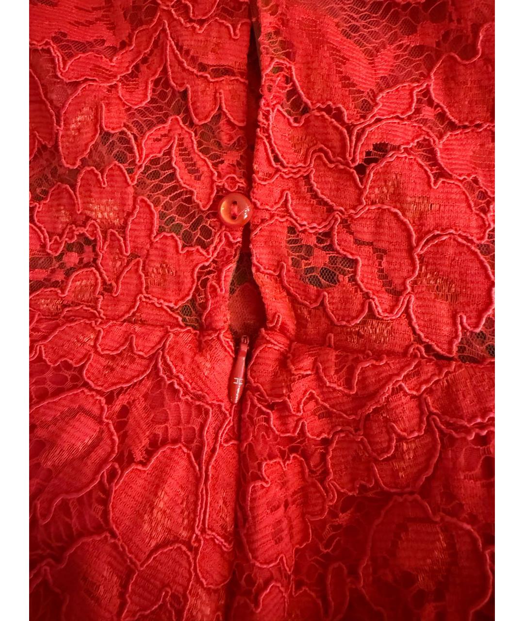 ELISABETTA FRANCHI Красное вискозное вечернее платье, фото 4