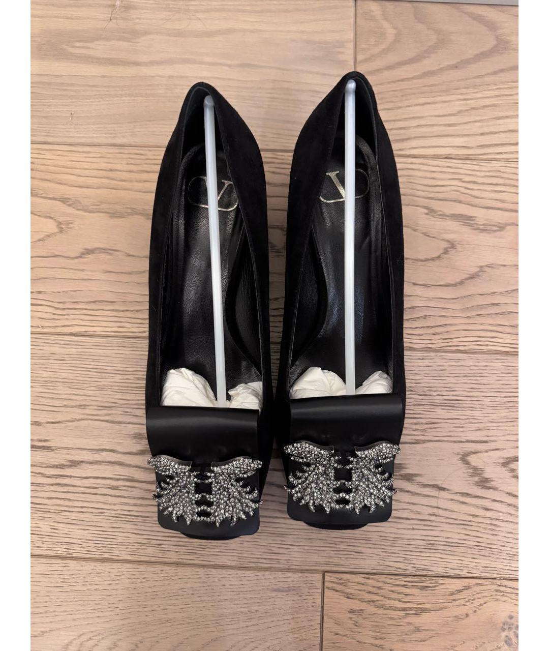 VALENTINO Антрацитовые замшевые туфли, фото 2