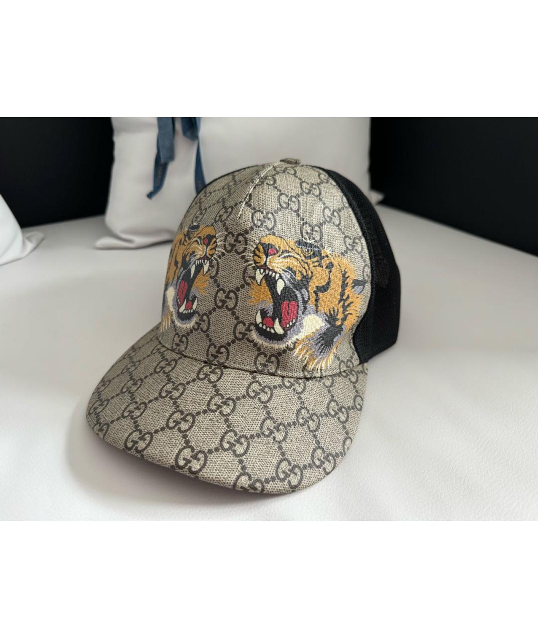 GUCCI Бежевая хлопковая кепка/бейсболка, фото 3