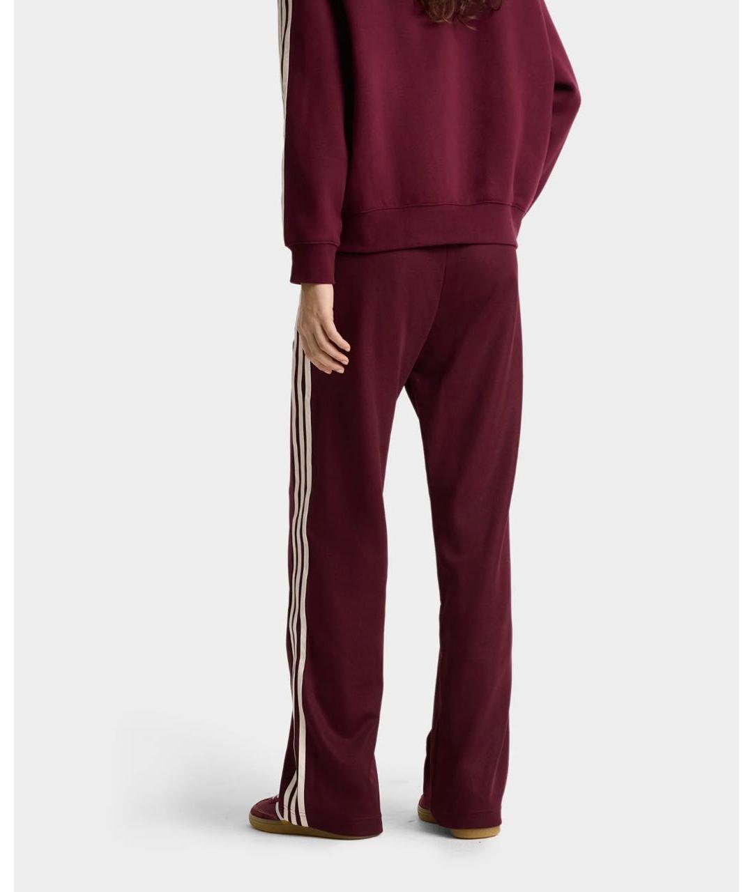 SPORTY AND RICH Бордовые хлопковые спортивные брюки и шорты, фото 6