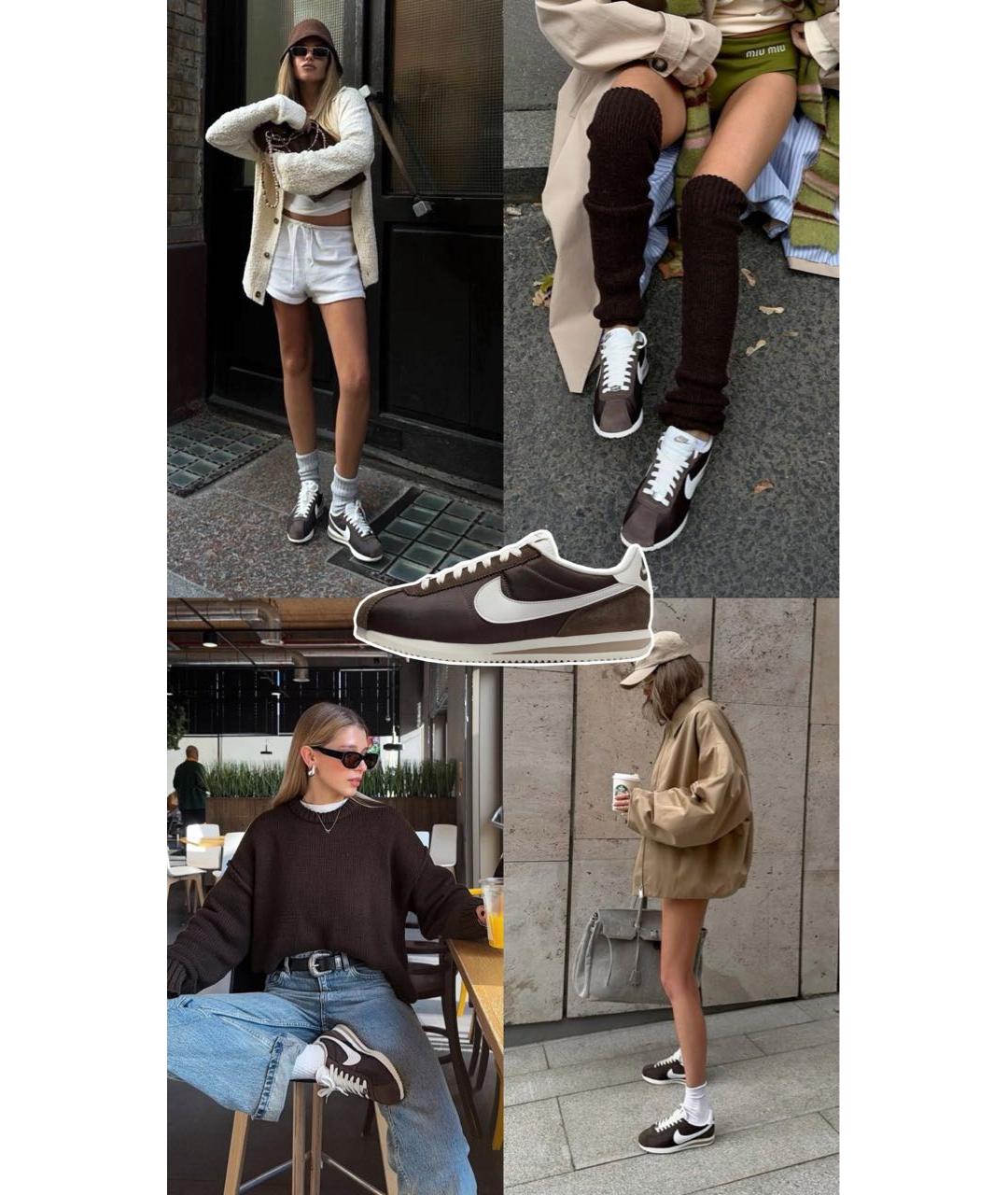 NIKE Коричневые кроссовки, фото 7