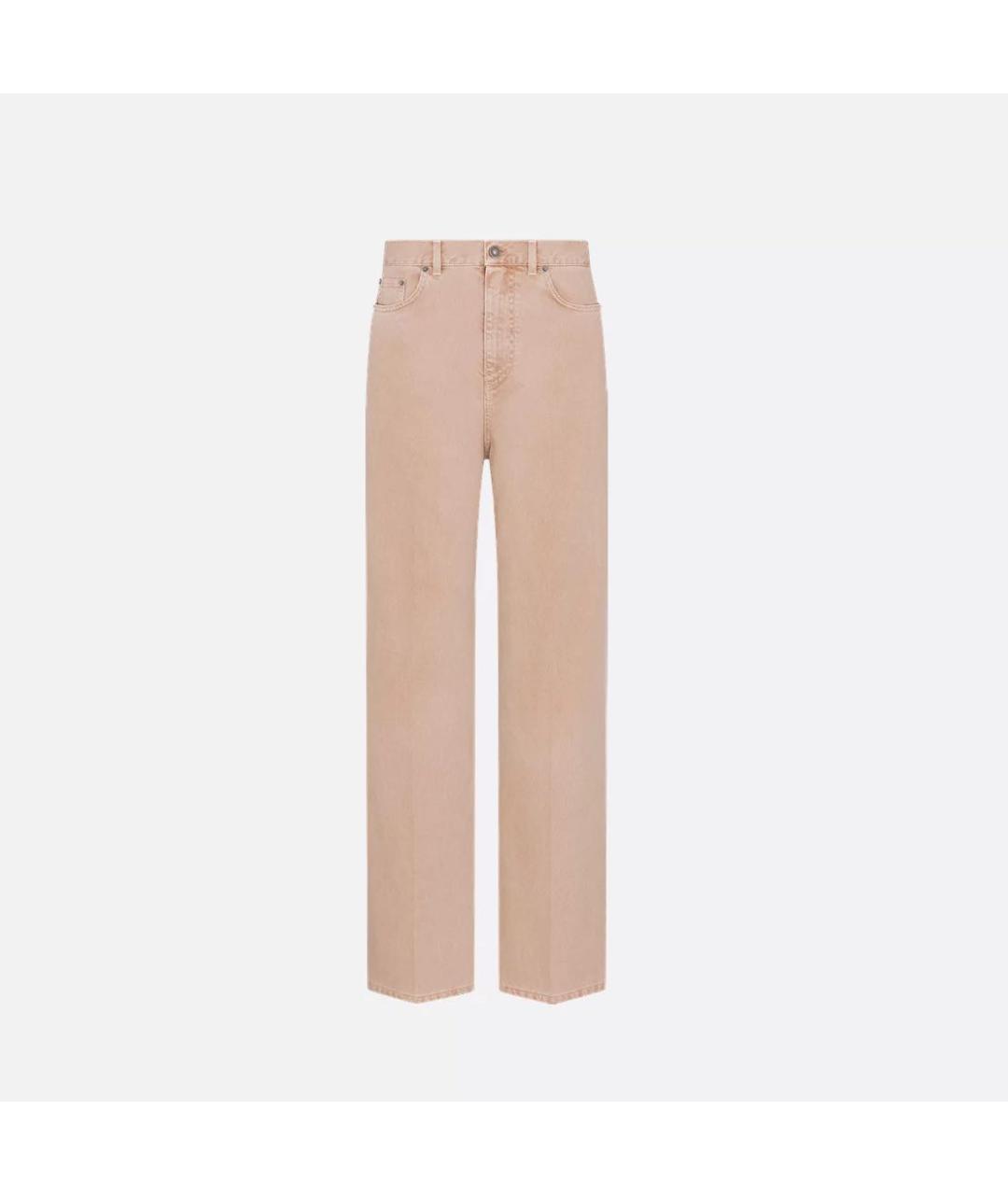 CHRISTIAN DIOR Коралловые прямые джинсы, фото 1