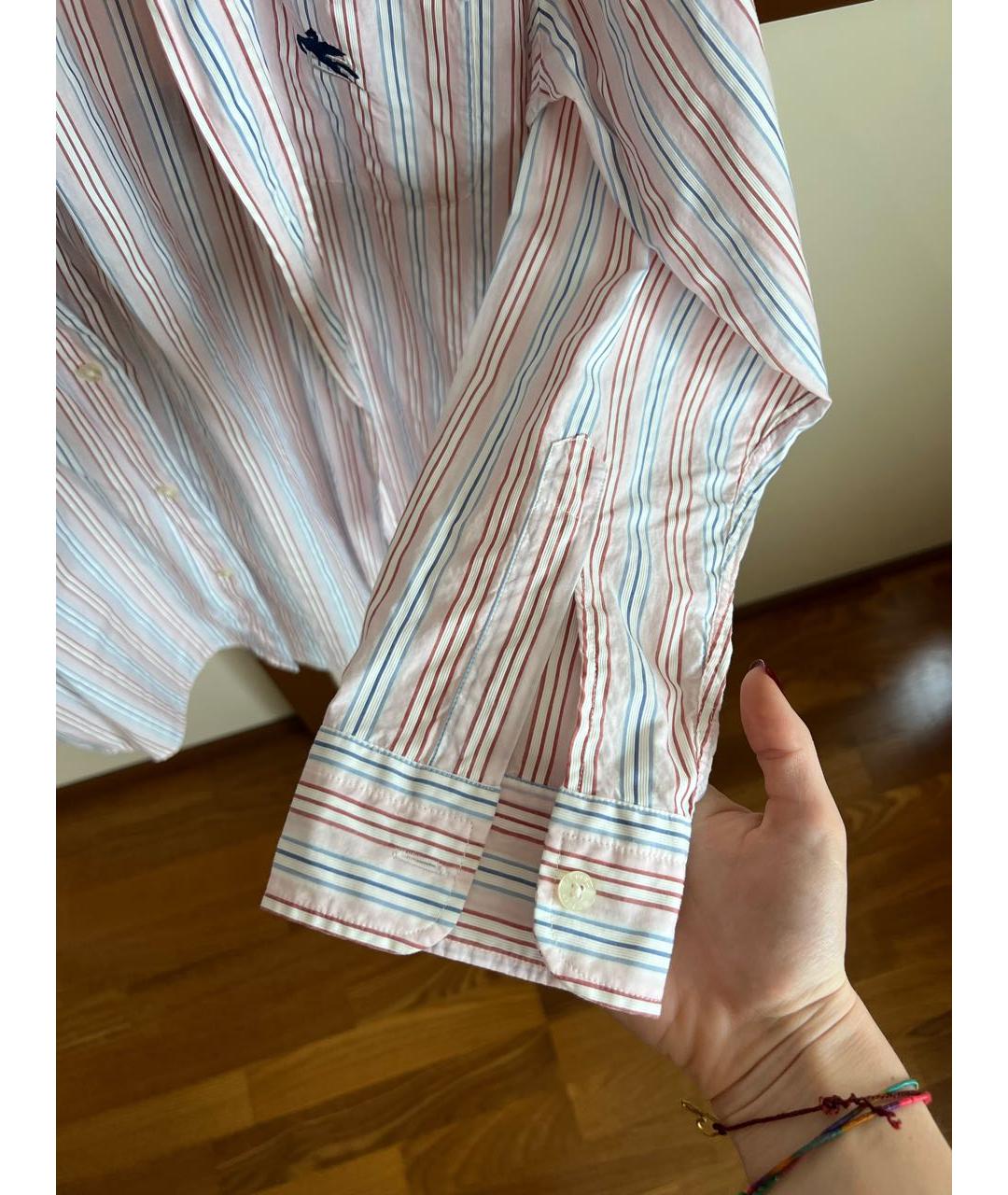 ETRO Розовая хлопковая рубашка, фото 5