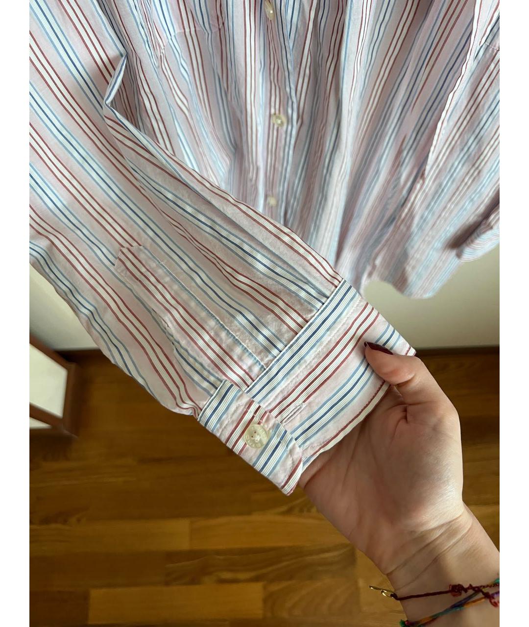 ETRO Розовая хлопковая рубашка, фото 6