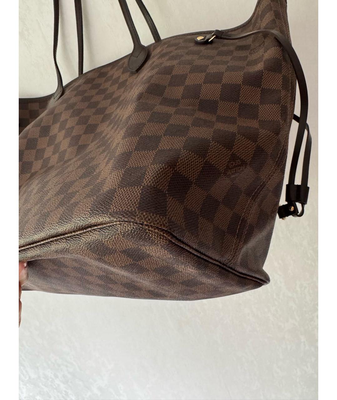 LOUIS VUITTON Коричневая сумка тоут, фото 3