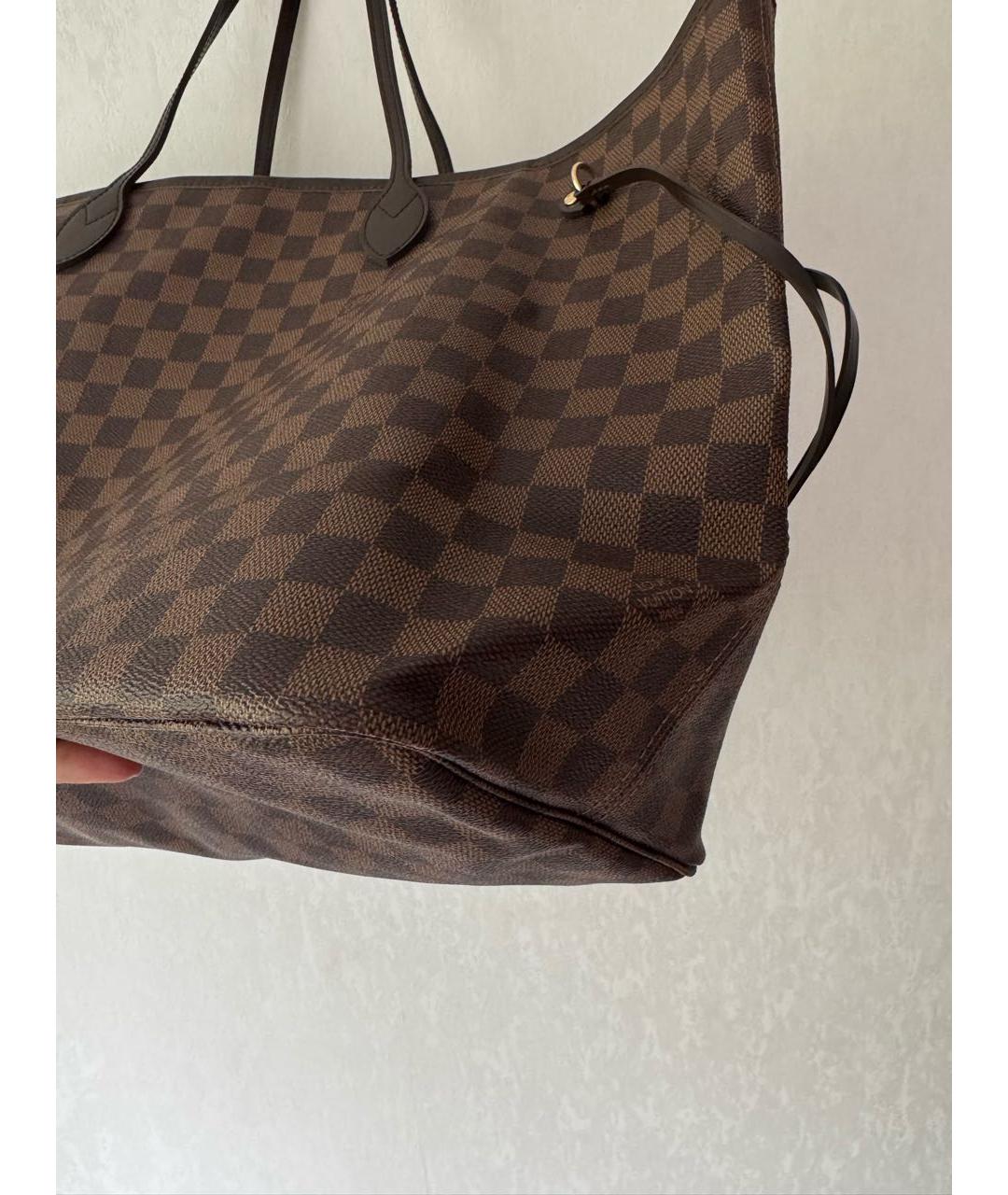 LOUIS VUITTON Коричневая сумка тоут, фото 5