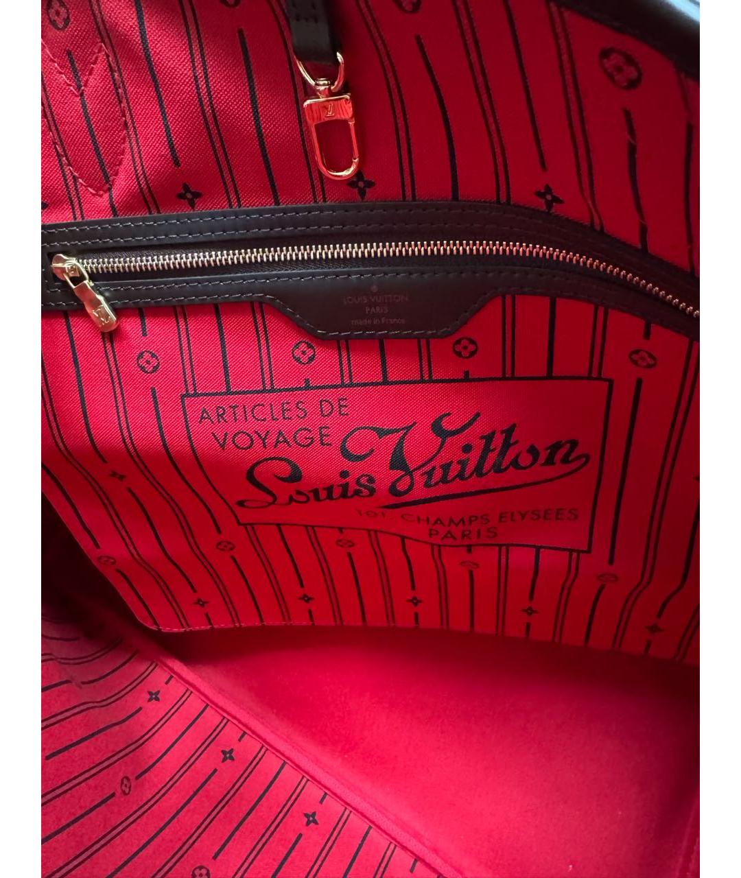 LOUIS VUITTON Коричневая сумка тоут, фото 8