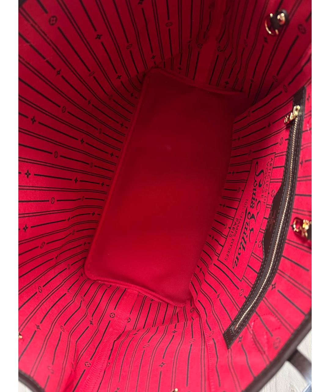 LOUIS VUITTON Коричневая сумка тоут, фото 7