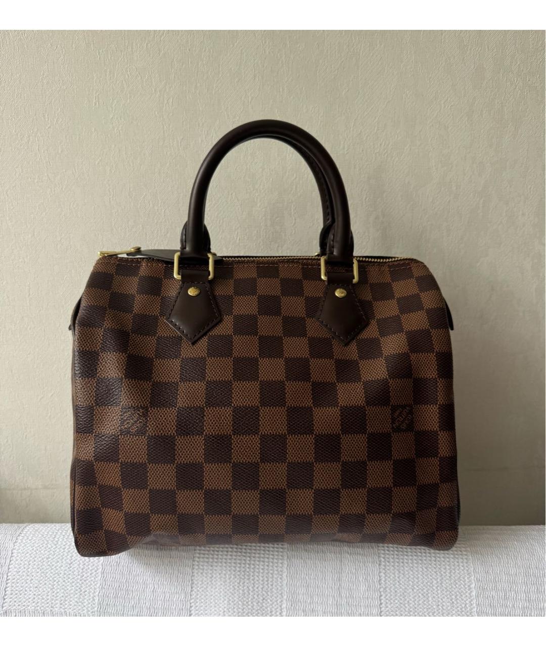 LOUIS VUITTON Коричневая сумка с короткими ручками, фото 2