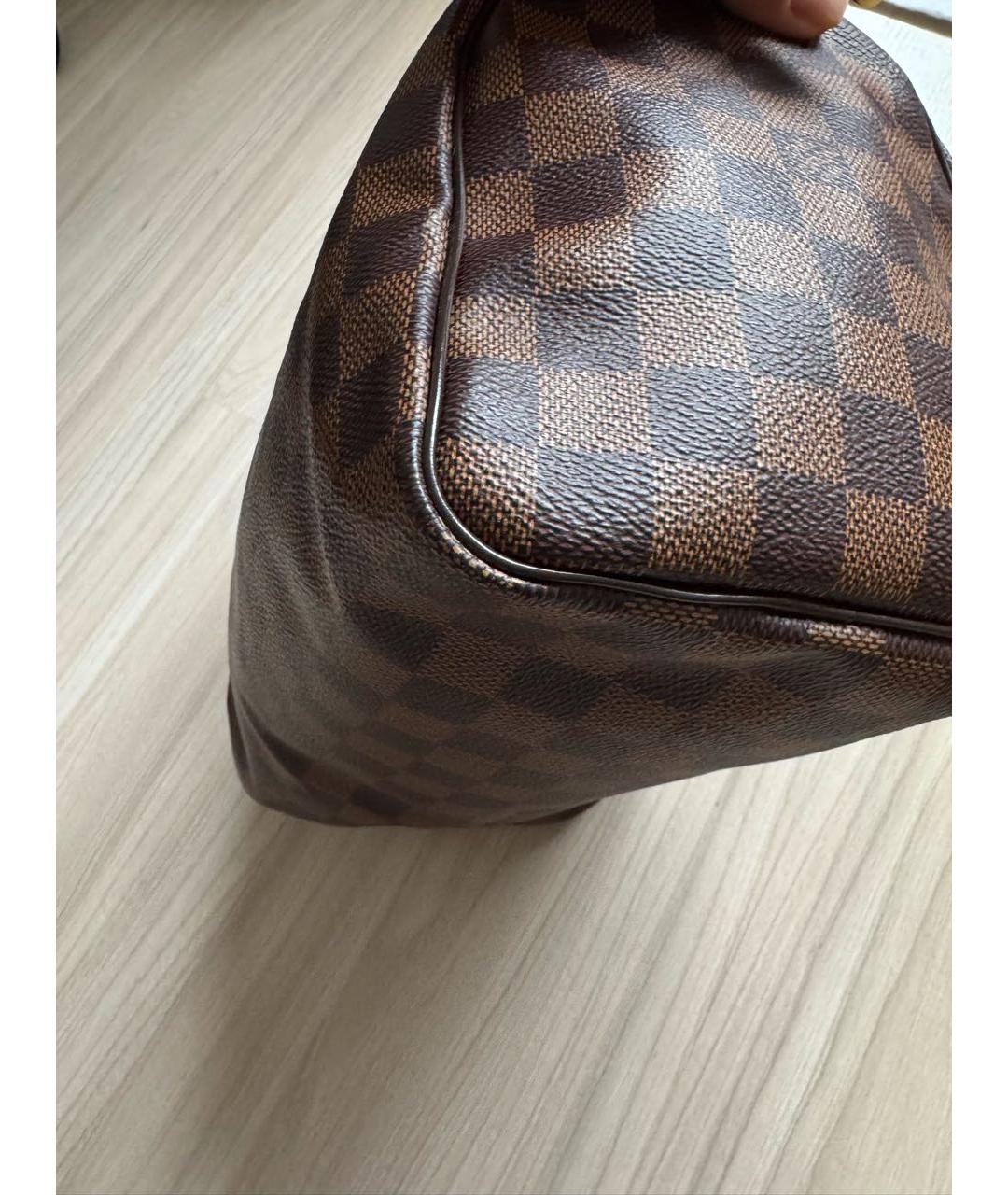 LOUIS VUITTON Коричневая сумка с короткими ручками, фото 4
