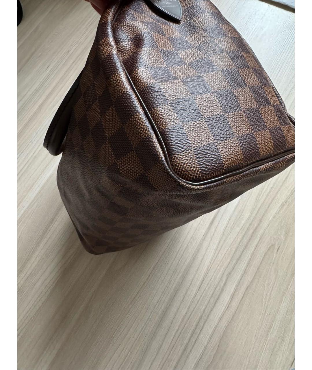 LOUIS VUITTON Коричневая сумка с короткими ручками, фото 5