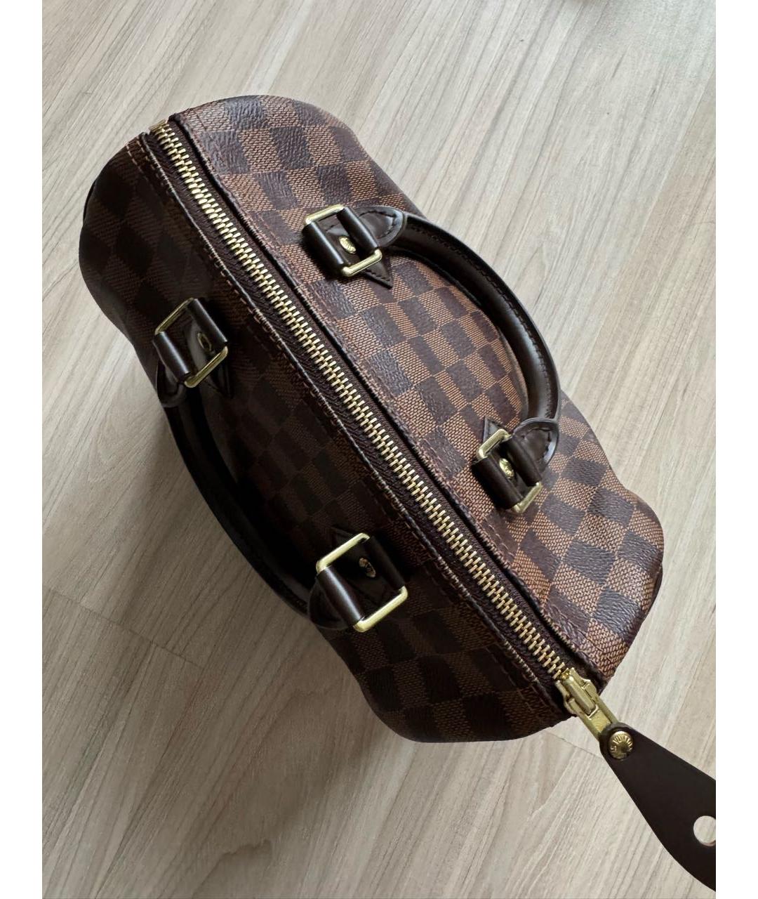 LOUIS VUITTON Коричневая сумка с короткими ручками, фото 8