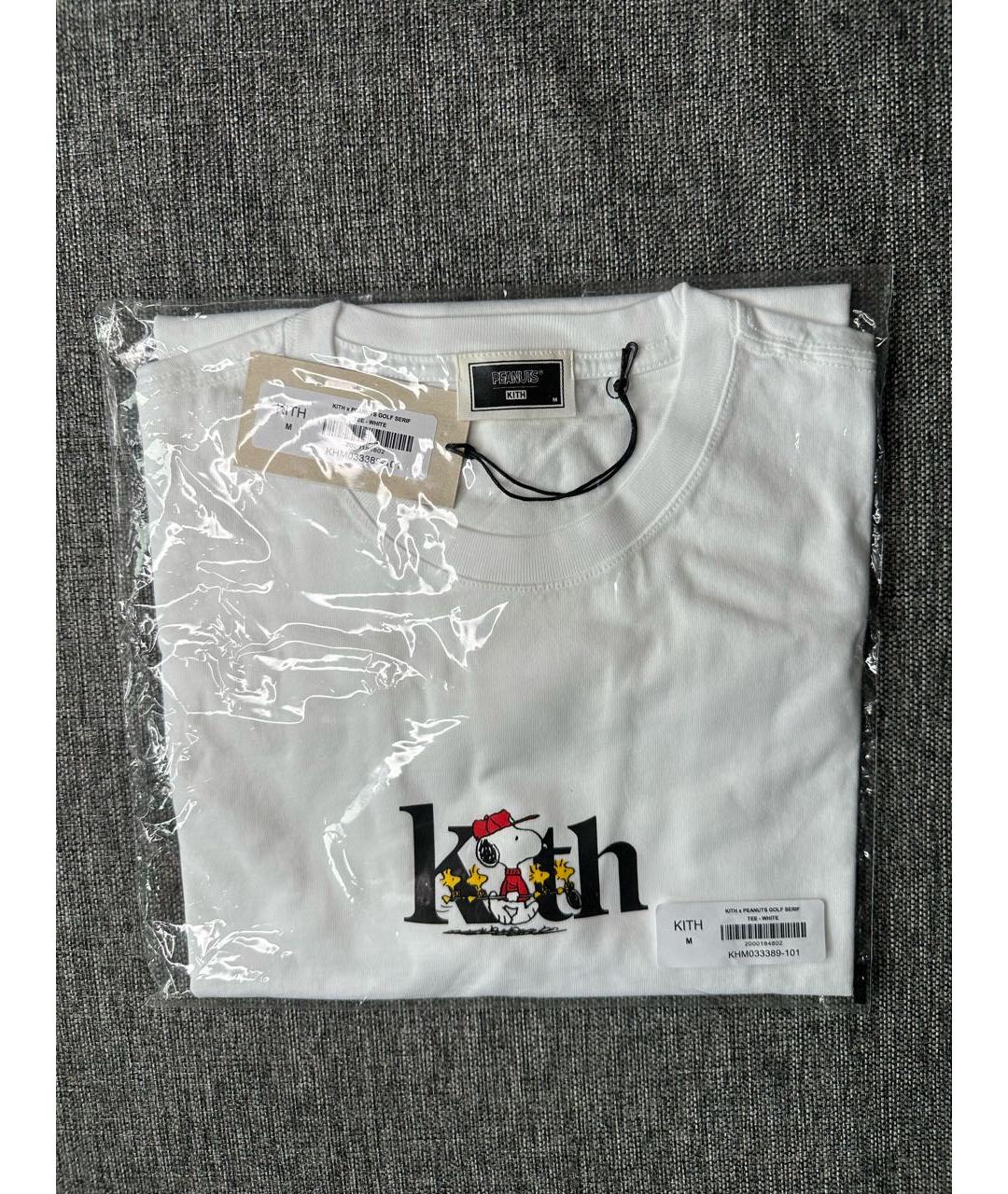 KITH Белая хлопковая футболка, фото 2