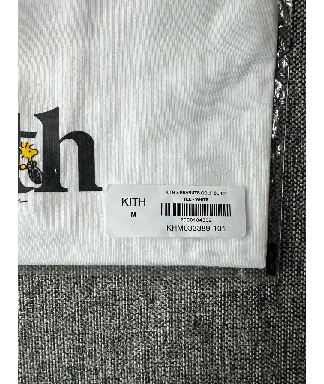 KITH Белая хлопковая футболка, фото 3