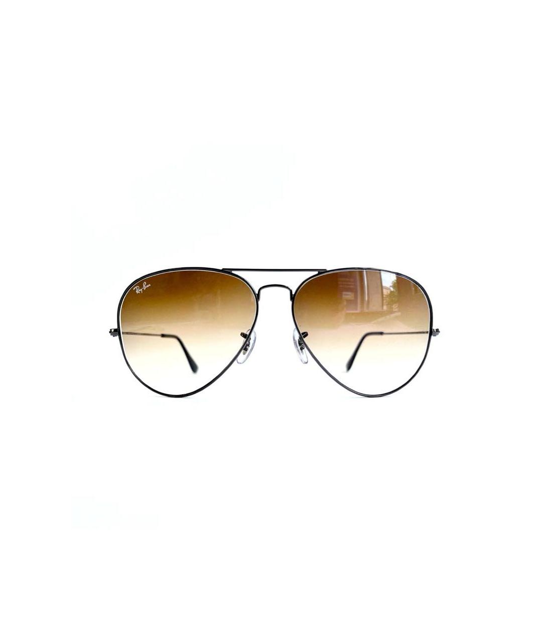 RAY BAN Черные металлические солнцезащитные очки, фото 8