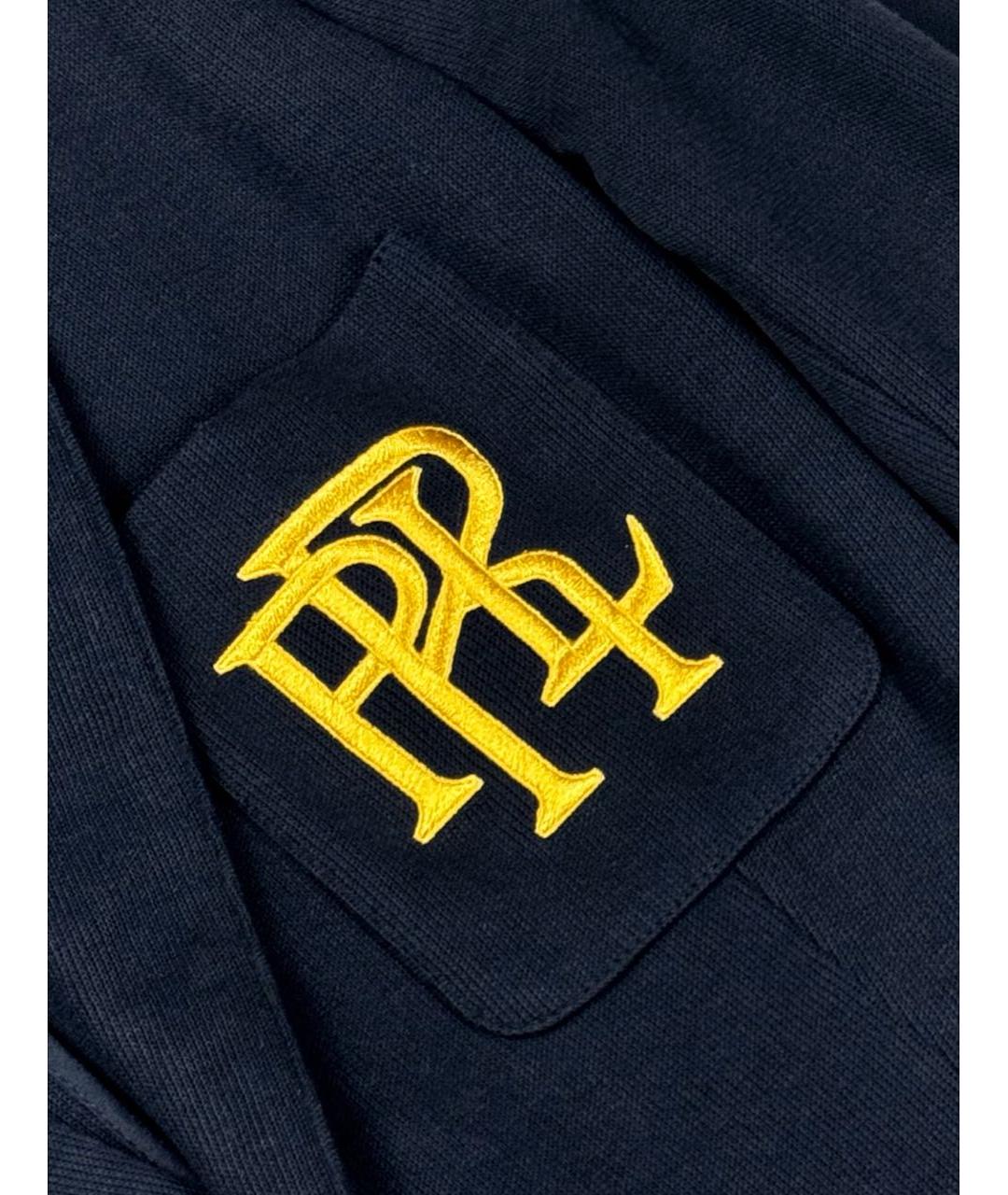 RALPH LAUREN Темно-синий хлопковый жакет/пиджак, фото 5