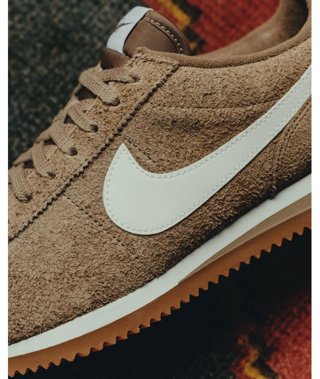 NIKE Коричневые замшевые кроссовки, фото 4