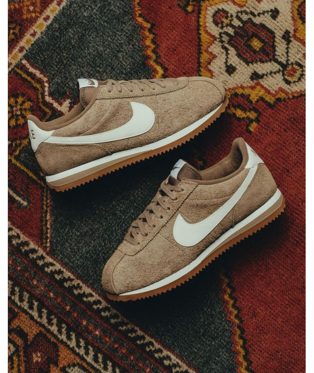 NIKE Коричневые замшевые кроссовки, фото 6