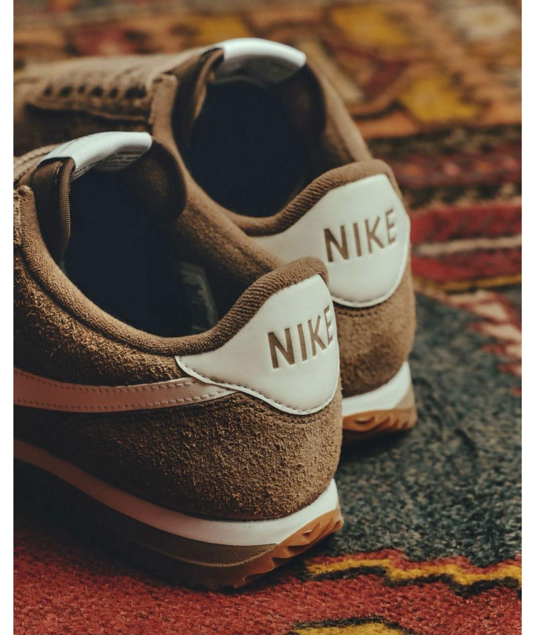 NIKE Коричневые замшевые кроссовки, фото 5