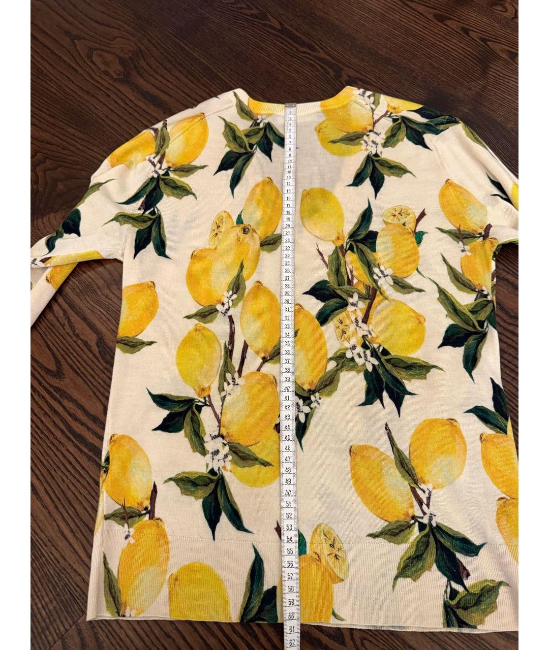 DOLCE&GABBANA Желтый кашемировый джемпер / свитер, фото 5