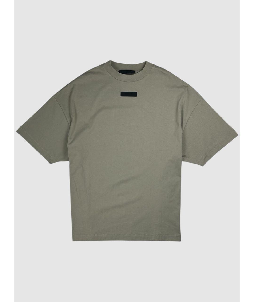 FEAR OF GOD ESSENTIALS Бежевая хлопковая футболка, фото 6