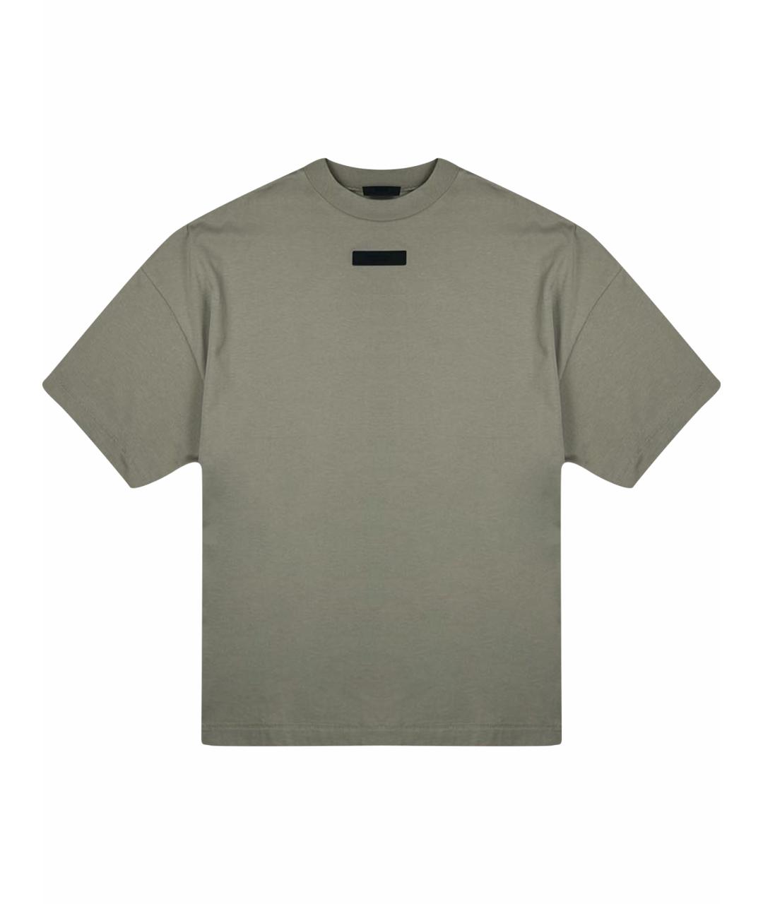 FEAR OF GOD ESSENTIALS Бежевая хлопковая футболка, фото 1