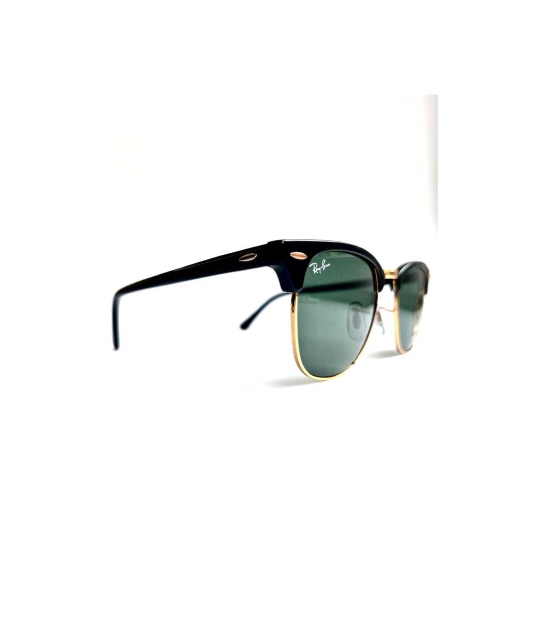 RAY BAN Черные пластиковые солнцезащитные очки, фото 2