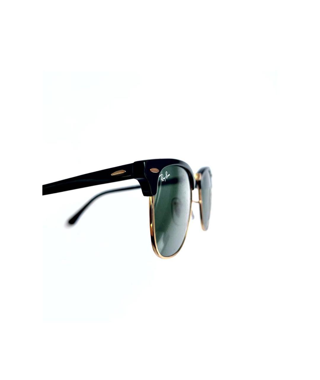 RAY BAN Черные пластиковые солнцезащитные очки, фото 3