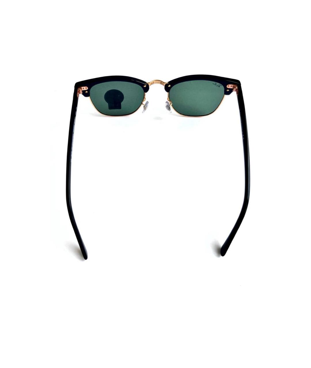RAY BAN Черные пластиковые солнцезащитные очки, фото 4