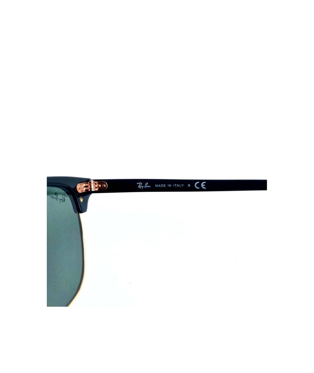 RAY BAN Черные пластиковые солнцезащитные очки, фото 6