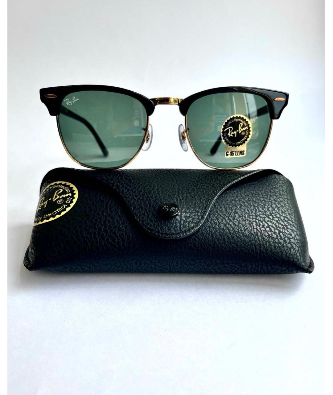 RAY BAN Черные пластиковые солнцезащитные очки, фото 5
