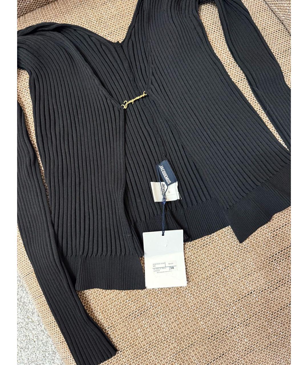 JACQUEMUS Черный вискозный джемпер / свитер, фото 5