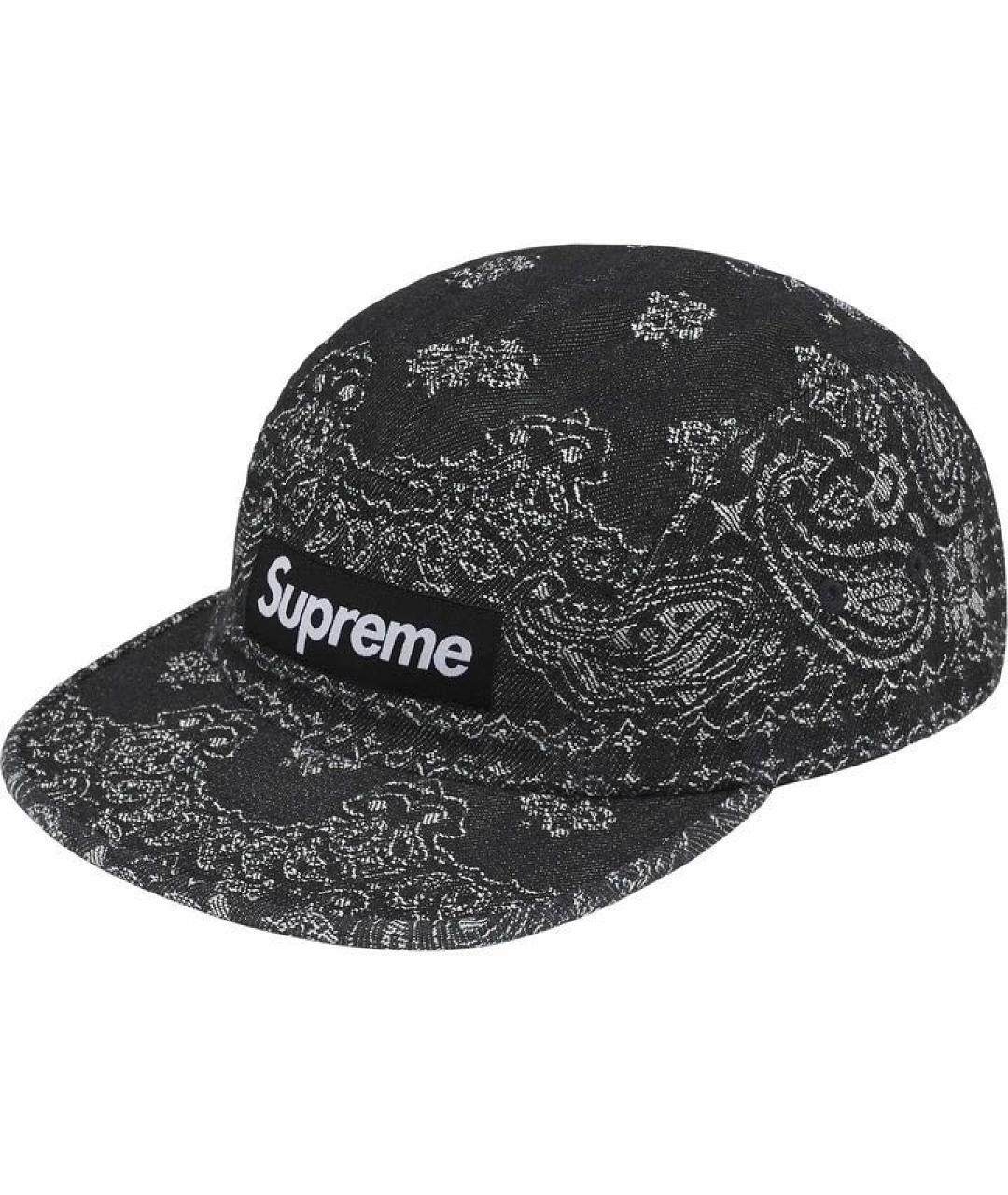 SUPREME Черная хлопковая кепка/бейсболка, фото 5