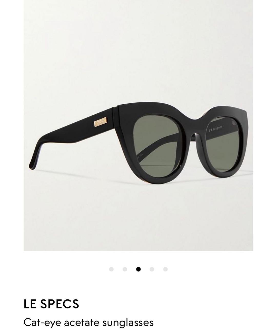 LE SPECS Черные пластиковые солнцезащитные очки, фото 9