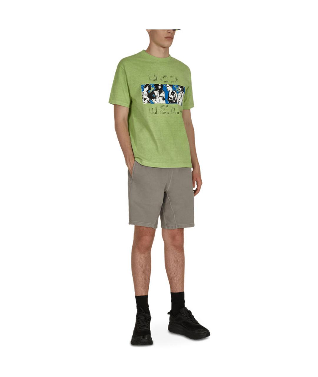 CAV EMPT Зеленая хлопковая футболка, фото 6