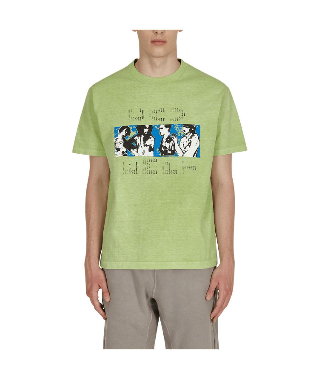 CAV EMPT Зеленая хлопковая футболка, фото 3