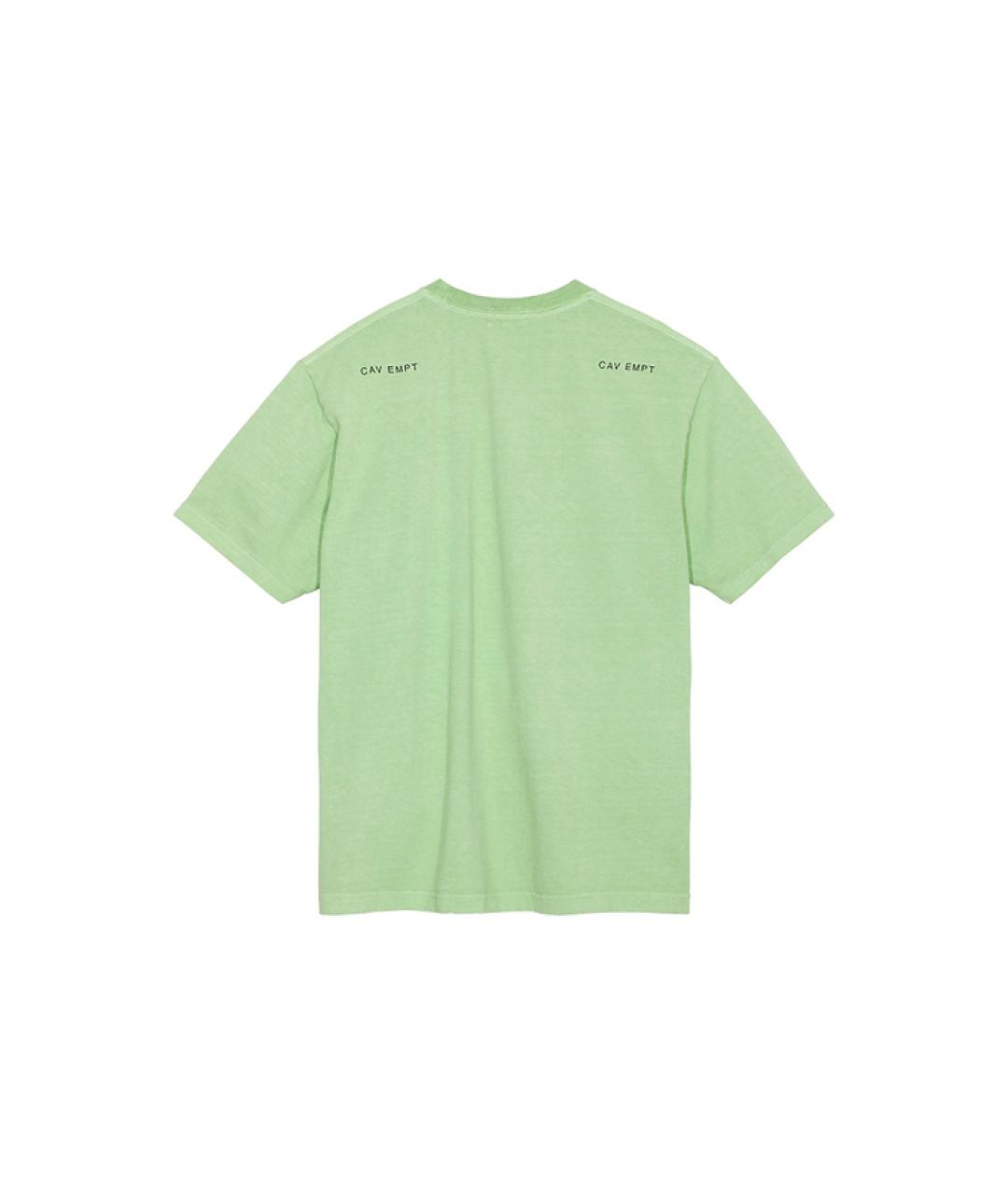 CAV EMPT Зеленая хлопковая футболка, фото 2