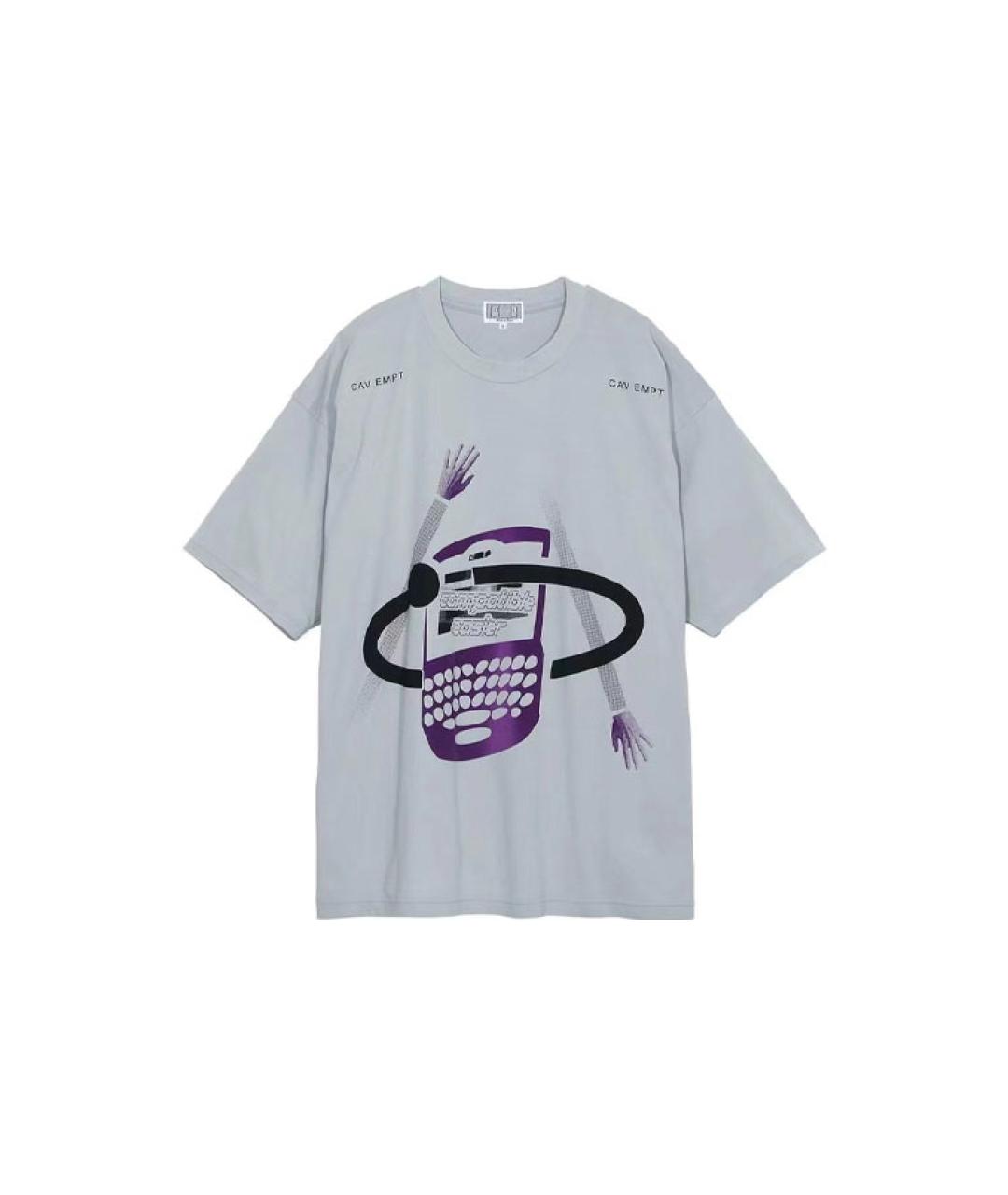 CAV EMPT Серая хлопковая футболка, фото 1