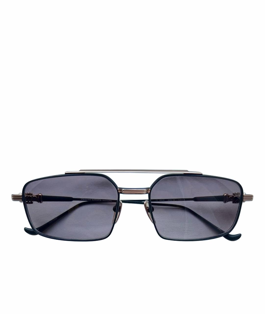 CHROME HEARTS Черные металлические солнцезащитные очки, фото 1