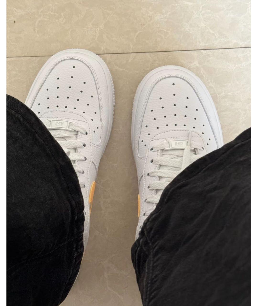 NIKE Белые кожаные кроссовки, фото 2