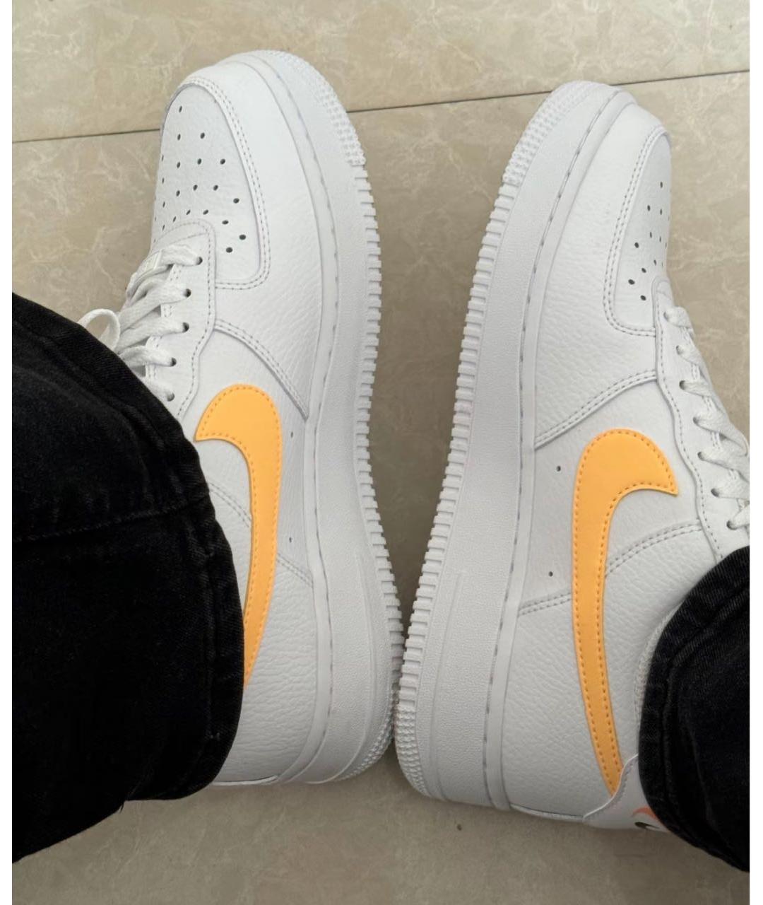 NIKE Белые кожаные кроссовки, фото 3