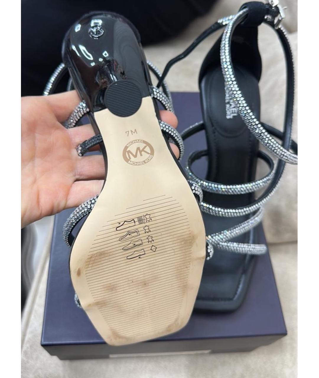 MICHAEL KORS Черные босоножки, фото 6
