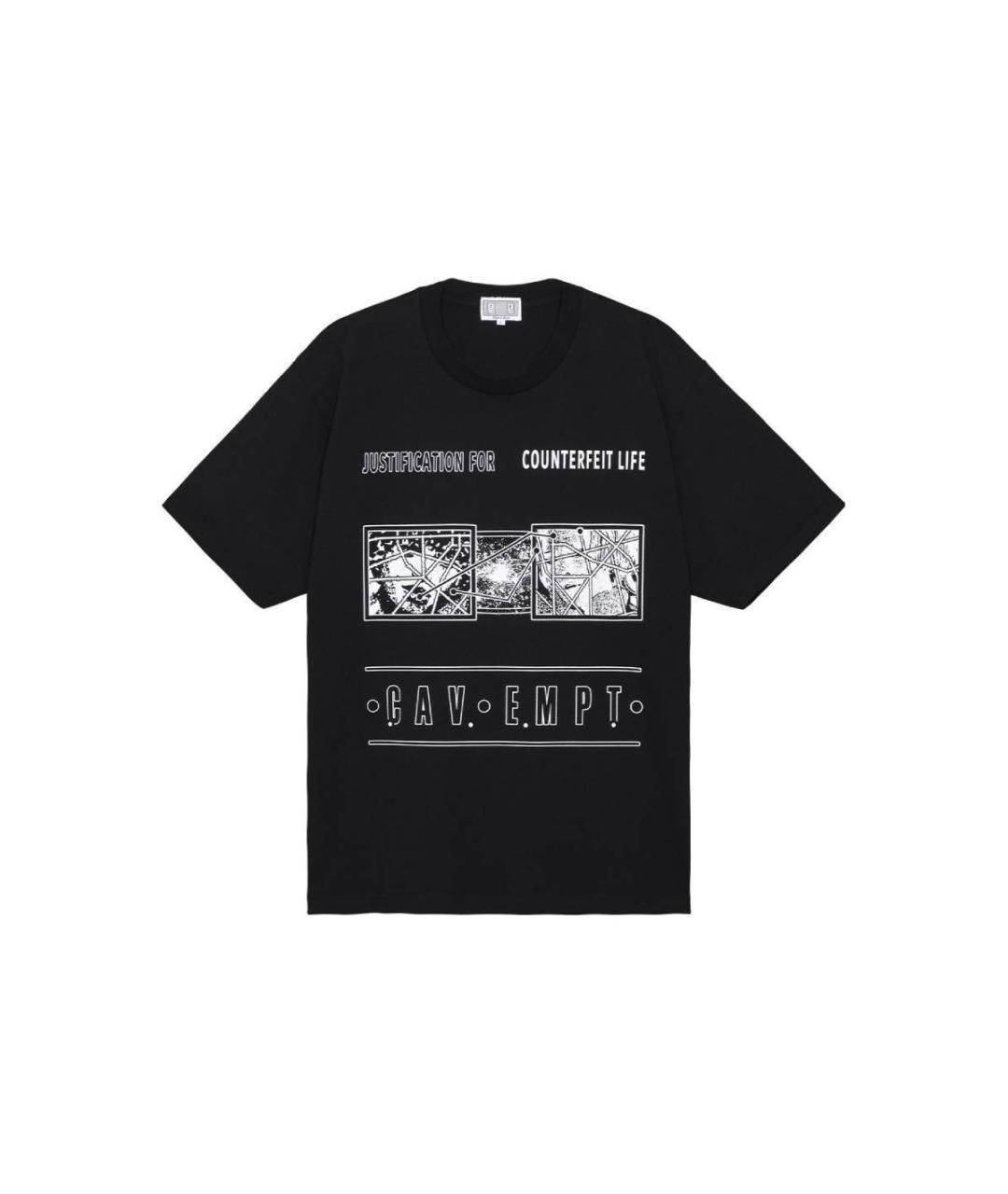 CAV EMPT Черная хлопковая футболка, фото 1
