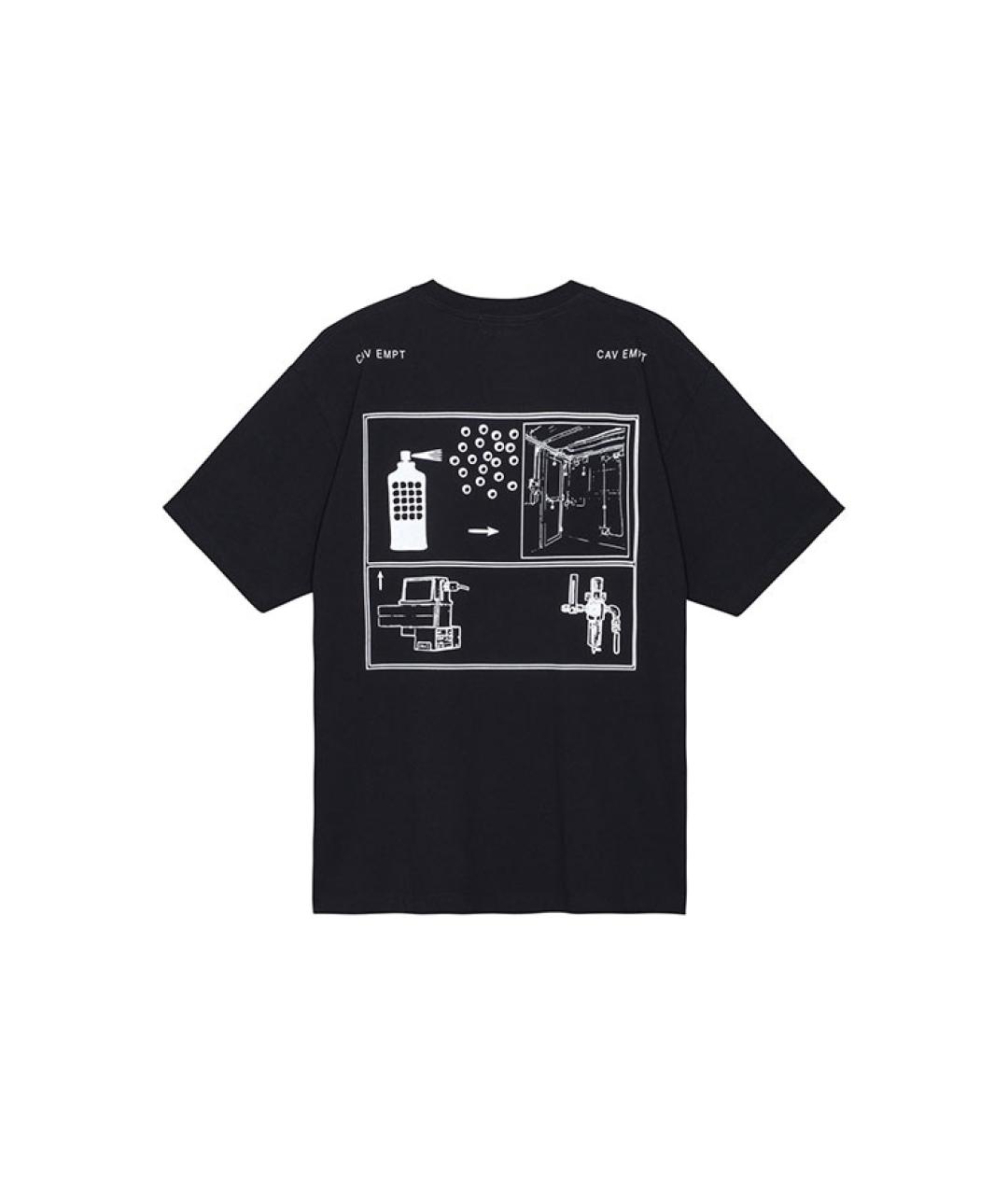 CAV EMPT Черная хлопковая футболка, фото 2