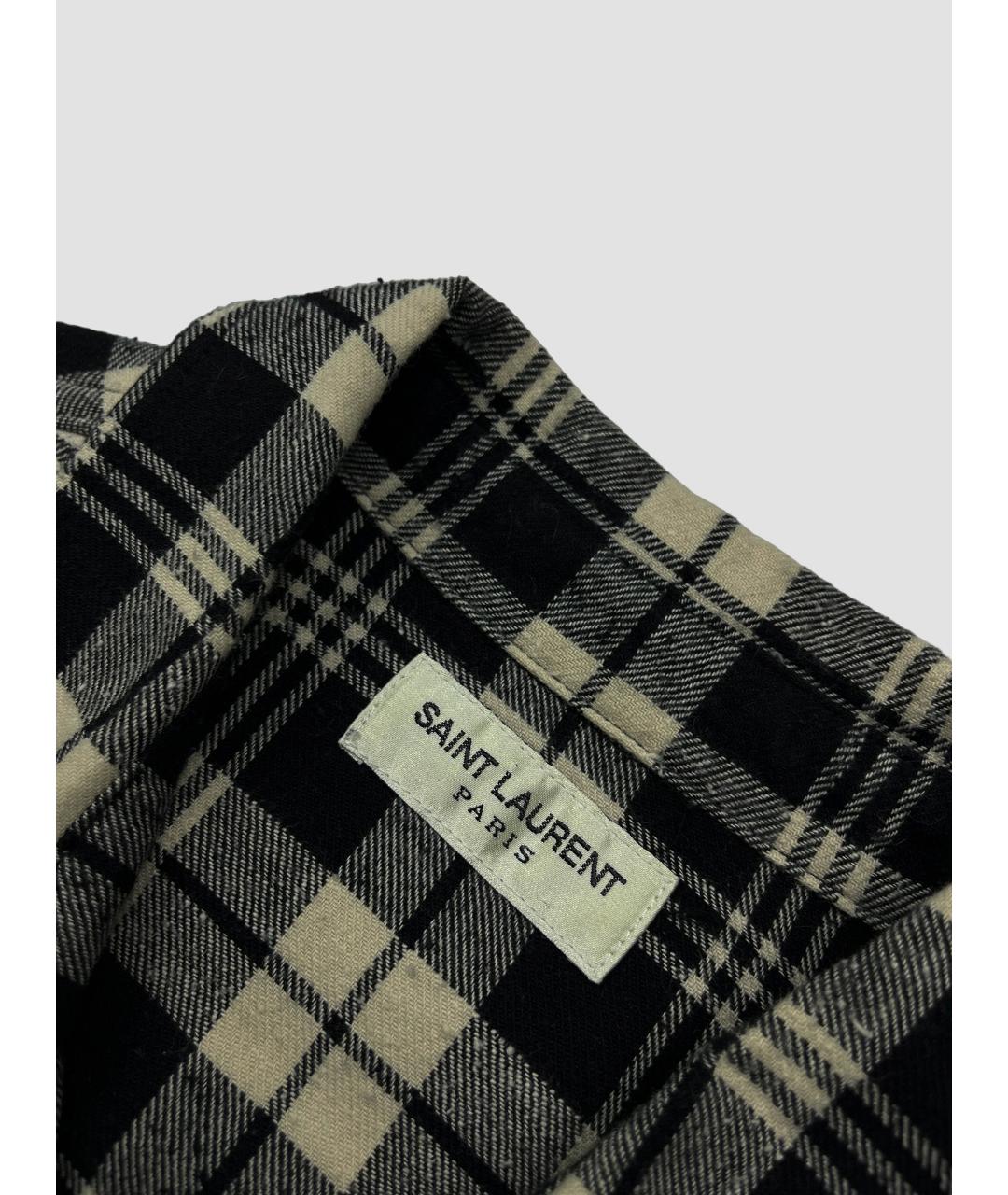 SAINT LAURENT Хлопковая кэжуал рубашка, фото 3