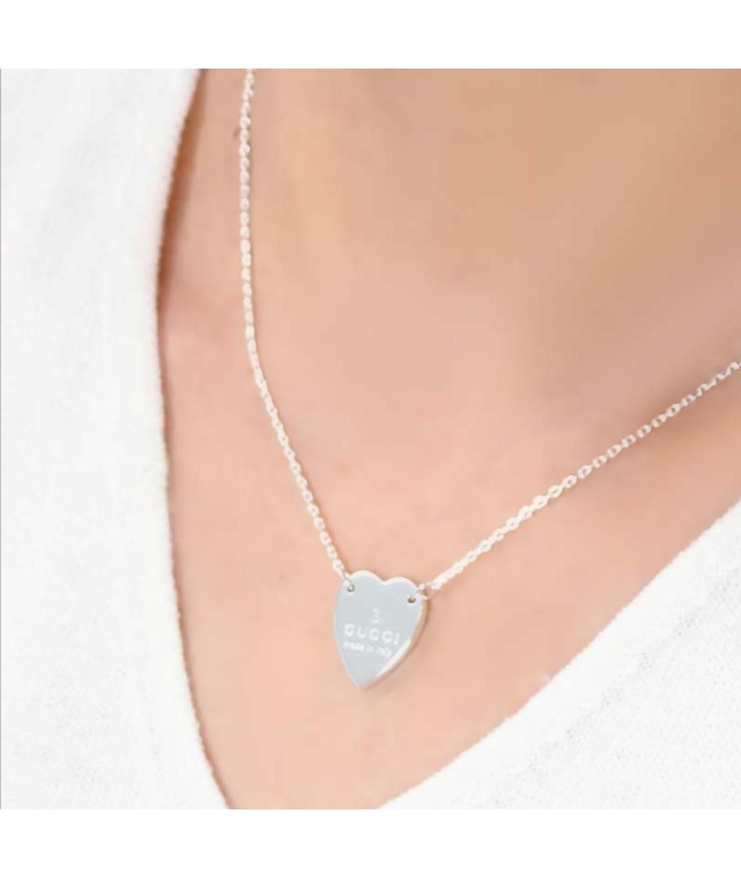 GUCCI Серебряная подвеска, фото 3