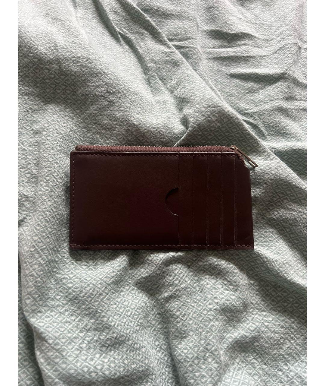 ACNE STUDIOS Коричневый кожаный кошелек, фото 2
