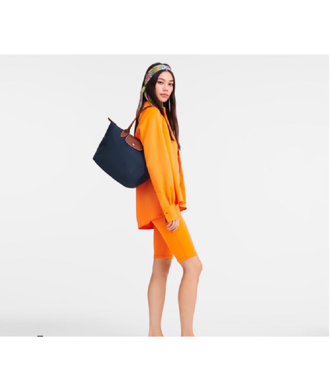 LONGCHAMP Темно-синяя сумка тоут, фото 6