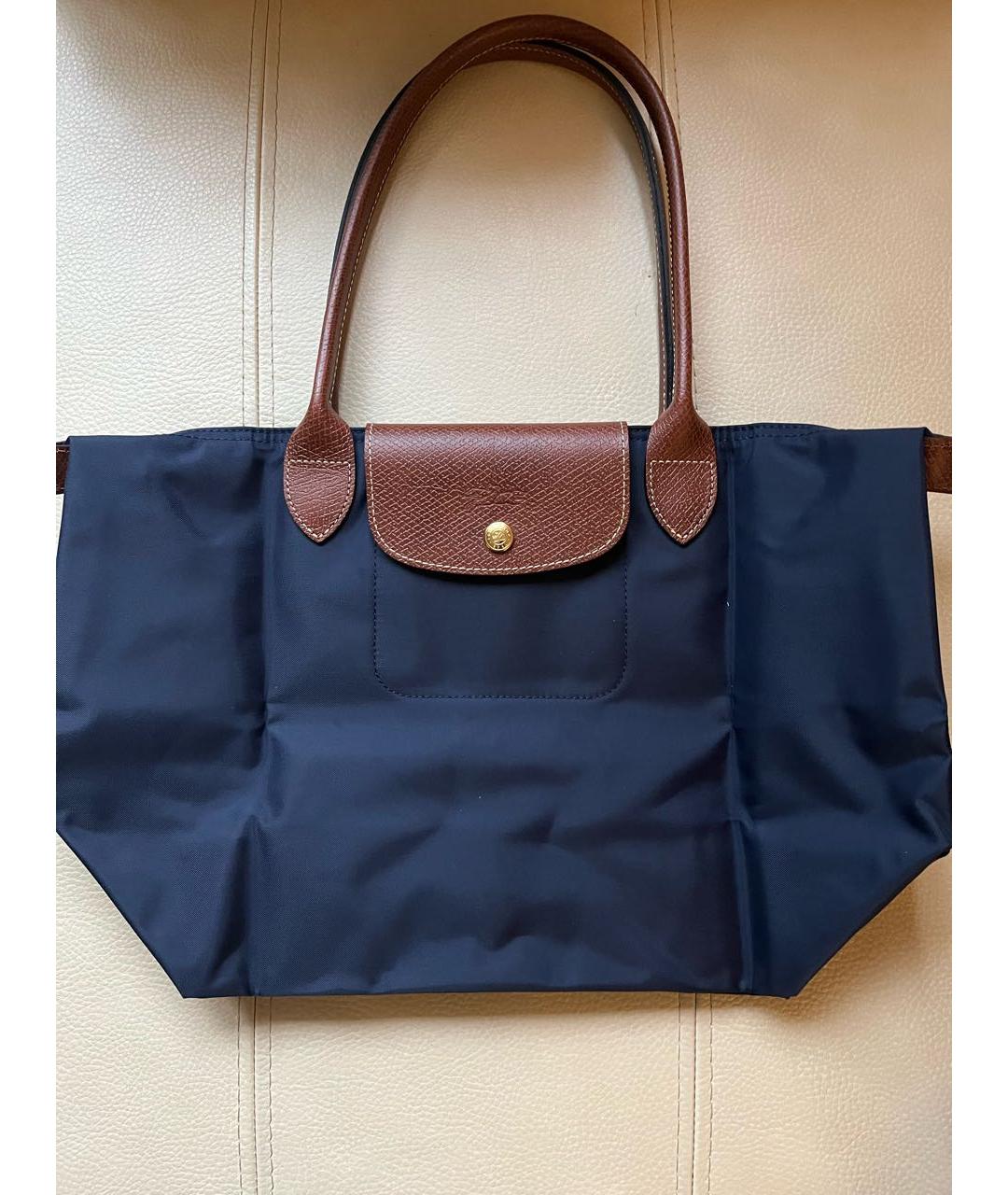 LONGCHAMP Темно-синяя сумка тоут, фото 8