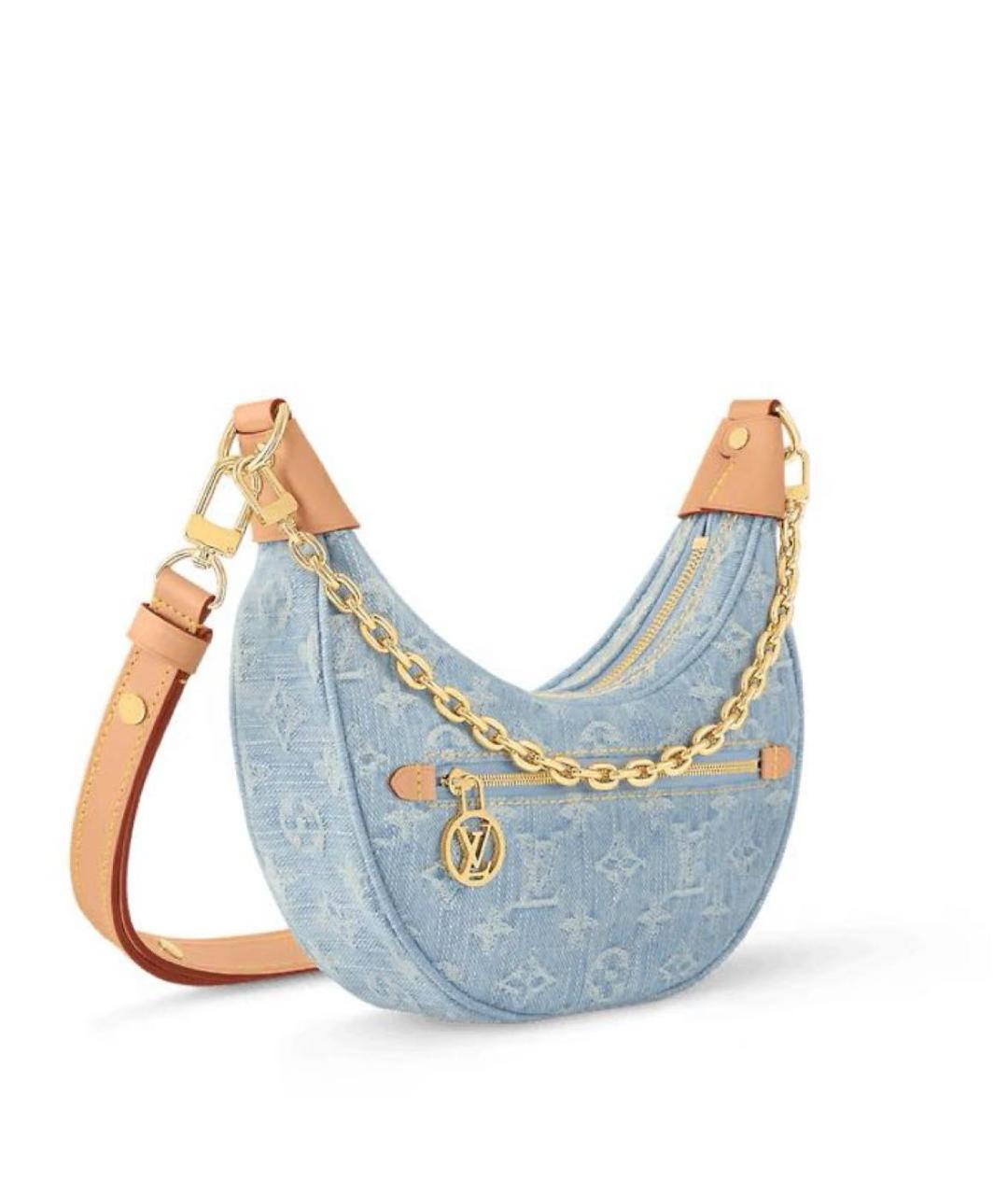 LOUIS VUITTON Голубая сумка с короткими ручками, фото 2